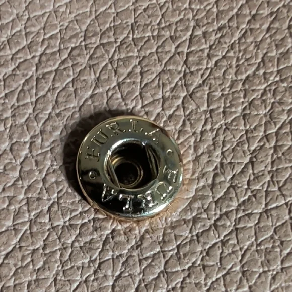 Furla Blush Leather Wallet with Gold Buckle - Picture 11 of 11